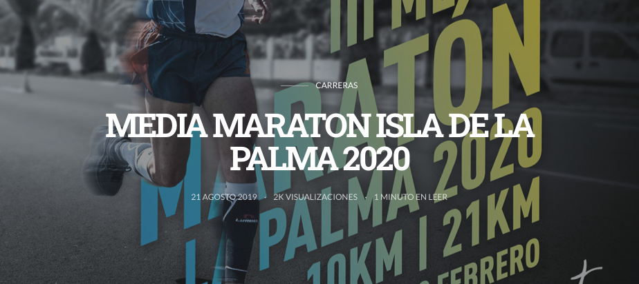 Media maratón de La Palma